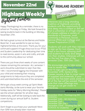  Highland Weekly - November 22nd